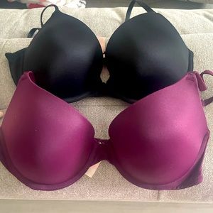 5 very sex & pink collection from Victorias Secret push up bras. Like new